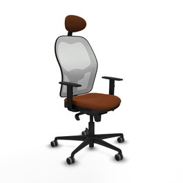 PIQUERAS Y CRESPO Silla de oficina Jorquera Marrón y Blanco