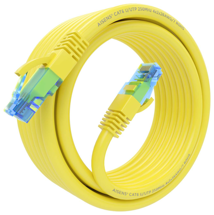 Aisens Cable de red RJ45 Cat.6 UTP AWG26 CCA Amarillo 4m Aisens Cable de red RJ45 Cat.6 UTP AWG26 CCA Amarillo 4m