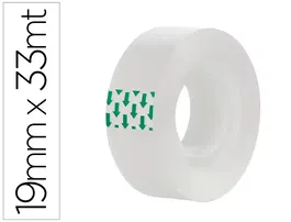 Greening Cinta Adhesiva Transparente 33 m x 19 mm para Oficina, Hogar y Emb