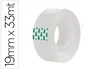 Greening Cinta Adhesiva Transparente 33 m x 19 mm para Oficina, Hogar y Emb