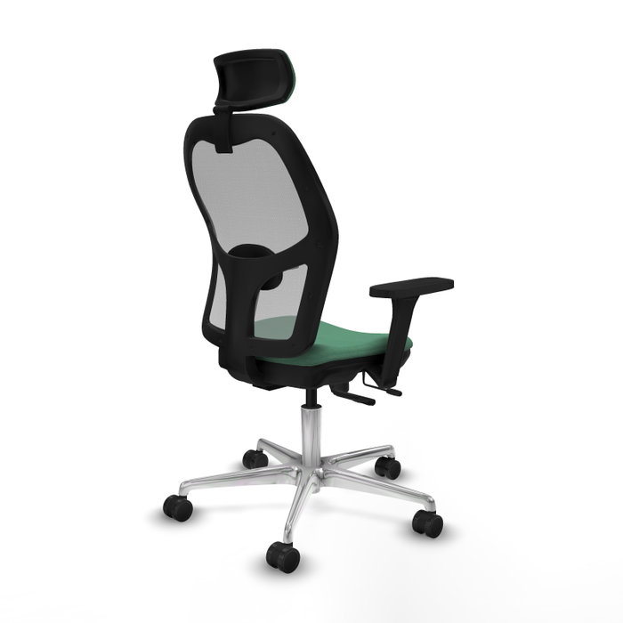 PIQUERAS Y CRESPO Silla de oficina Jorquera con mecanismo Sincro/Traslack Verde esmeralda y Gris PIQUERAS Y CRESPO Silla de oficina Jorquera con mecanismo Sincro/Traslack Verde esmeralda y Gris