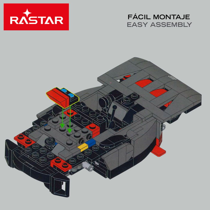 RASTAR Kit de montaje de coche escala 1:30 RASTAR Kit de montaje de coche escala 1:30