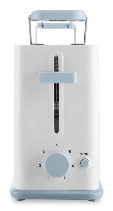 Orbegozo TO 4014 Tostadora de 2 Rebanadas, 850W, 7 Niveles de Tostado, Ranura Larga, Parrilla para Sándwich, Bandeja Extraíble y Recogecables, Color Blanco