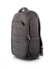 Urban Factory ELB15UF Mochila para Portátil de 15.6" (39.6 cm), Gris, Poliéster Reciclado, Resistente al Agua, con Múltiples Bolsillos