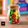 La Mediterranea Tarrito de Vidrio con Tapa de Corcho 100ml (Pack de 36 Unidades)