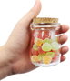La Mediterranea Tarrito de Vidrio con Tapa de Corcho 100ml (Pack de 36 Unidades)