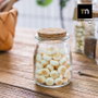 La Mediterranea Tarrito de Vidrio con Tapa de Corcho 100ml (Pack de 36 Unidades)
