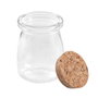 La Mediterranea Tarrito de Vidrio con Tapa de Corcho 100ml (Pack de 36 Unidades)