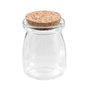 La Mediterranea Tarrito de Vidrio con Tapa de Corcho 100ml (Pack de 36 Unidades)