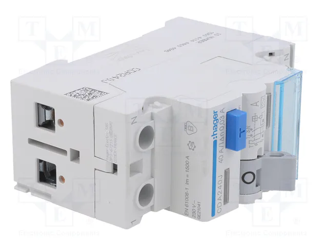 HAGER Interruptor Diferencial Tipo A 40A 30mA 1+N
