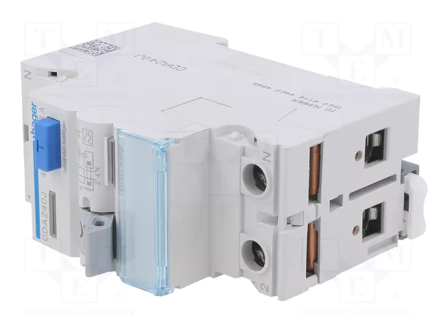 HAGER Interruptor Diferencial Tipo A 40A 30mA 1+N