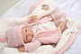 Muñecas Arias Muñeca Reborn Marta Rosa 40 cm con Manta