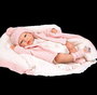 Muñecas Arias Muñeca Reborn Marta Rosa 40 cm con Manta