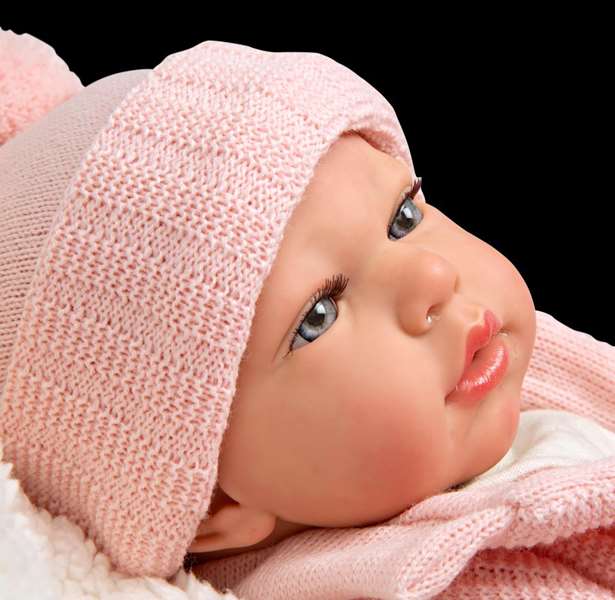 Muñecas Arias Muñeca Reborn Marta Rosa 40 cm con Manta