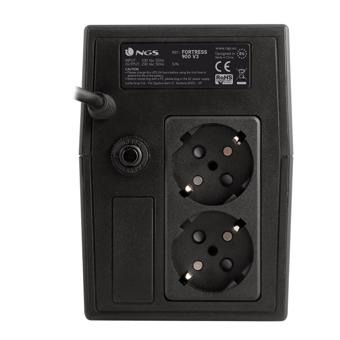 NGS Fortress 900 V3 600 VA SAI Off-Line 2 Salidas Schuko