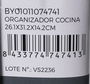 Confortime Organizador Cocina 31,2 cm x 16,2 cm x 14,2 cm Black (12 Unidades)