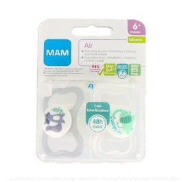 MAM Chupete Air Sili Fisio 6+ M 2 Un Neutro S233