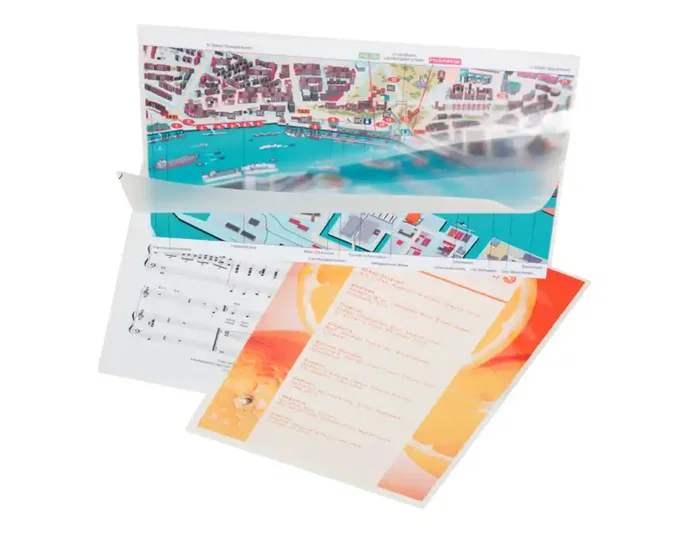 Leitz Bolsa de plastificar DIN A4 alta velocidad, cierre lado más largo, 125 micras, caja de 100 unidades