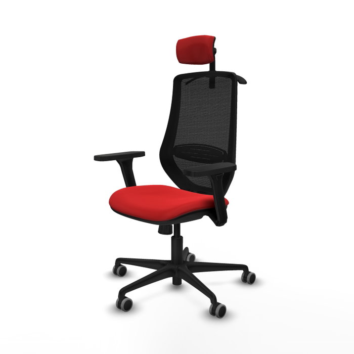 PIQUERAS Y CRESPO Silla de oficina Mardos con mecanismo Sincro, Rojo y Negro PIQUERAS Y CRESPO Silla de oficina Mardos con mecanismo Sincro, Rojo y Negro