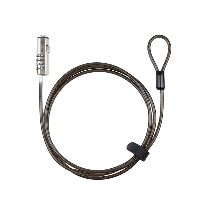 Tooq Cable de Seguridad TQCLKC0035-G Tipo NANO para Portátiles y Dispositivos con Ranura de Seguridad, 1.5m, Gris Tooq Cable de Seguridad TQCLKC0035-G Tipo NANO para Portátiles y Dispositivos con Ranura de Seguridad, 1.5m, Gris