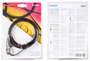 Tooq Cable de Seguridad Tipo NANO con Combinación, 1,5m, Gris Oscuro