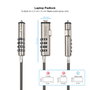 Tooq Cable de Seguridad Tipo NANO con Combinación, 1,5m, Gris Oscuro
