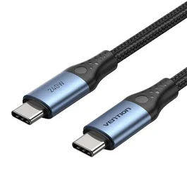 Vention Cable USB-C a USB-C 240W 1m Negro/Azul