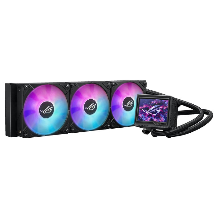 ASUS ROG RYUJIN III 360 ARGB EXTREME Refrigeración Líquida AIO con LCD, 3 Ventiladores 12cm ARGB, Negro
