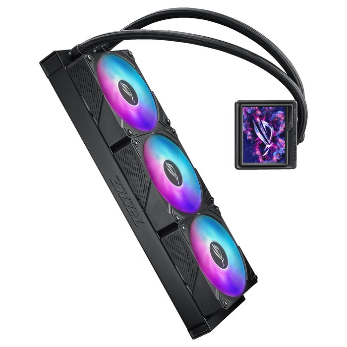 ASUS ROG RYUJIN III 360 ARGB EXTREME Refrigeración Líquida AIO con LCD, 3 Ventiladores 12cm ARGB, Negro