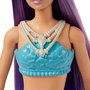 Muñeca Barbie Sirena Dreamtopia Pelo Morado Hgr10 Mattel
