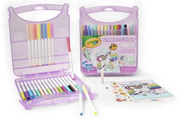 Crayola Maletín Rotuladores Lavables 65 Pzas. Pastel 25-5239