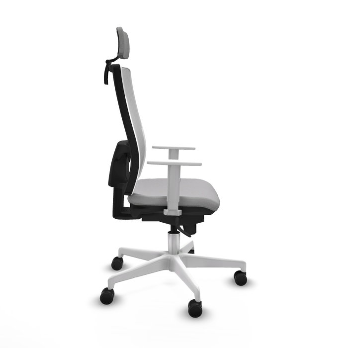 PIQUERAS Y CRESPO Silla de oficina Horna Gris claro y Blanco PIQUERAS Y CRESPO Silla de oficina Horna Gris claro y Blanco