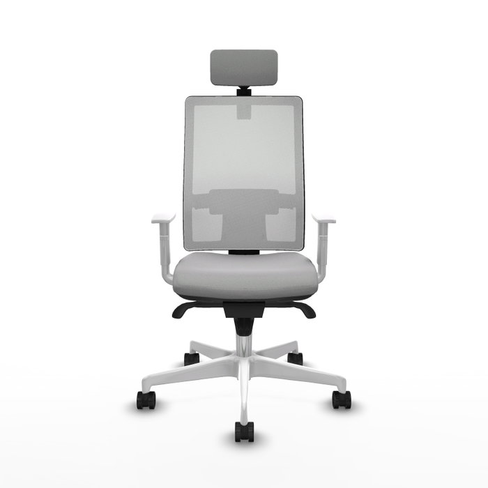 PIQUERAS Y CRESPO Silla de oficina Horna Gris claro y Blanco PIQUERAS Y CRESPO Silla de oficina Horna Gris claro y Blanco
