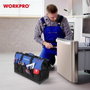 Workpro Bolsa de herramientas con cremallera y base impermeable 60 x 26 x 40 cm