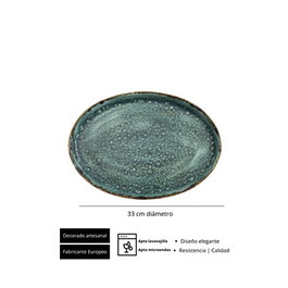 Summa Moon Turquoise Fuente Oval Turquesa (Set de 6) inevitable