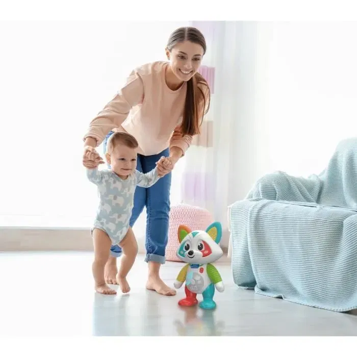 Clementoni Oliver el mapache juguetón Juego interactivo 4 modos de juego Emociones Comidas Historia Exploración