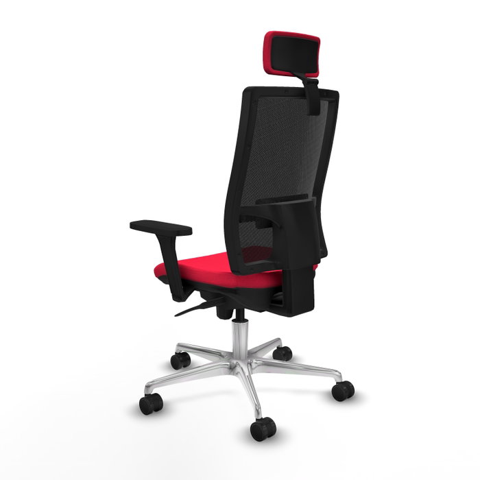 PIQUERAS Y CRESPO Silla de oficina Horna con mecanismo Sincro, Rojo y Negro PIQUERAS Y CRESPO Silla de oficina Horna con mecanismo Sincro, Rojo y Negro