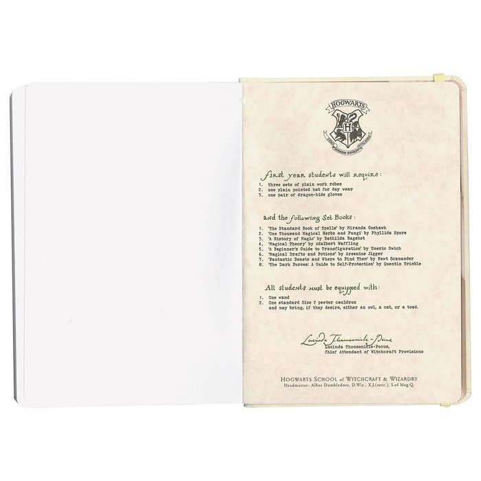 Sd toys Cuaderno de Tapa Dura Carta Hogwarts Harry Potter