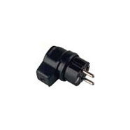 Bachmann 919.178 Conector Enchufe Angular Negro Caucho IP44 250V 16A