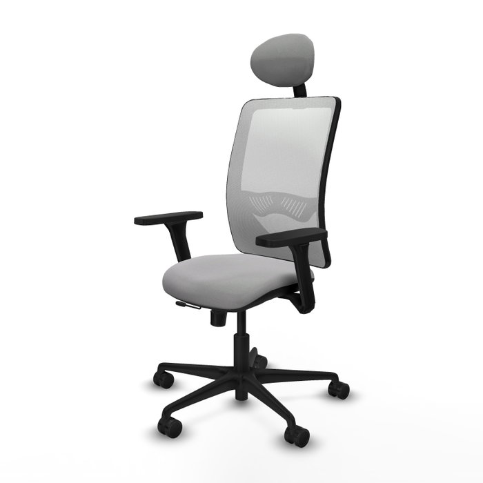 PIQUERAS Y CRESPO Silla de oficina Zulema Gris claro y Blanco PIQUERAS Y CRESPO Silla de oficina Zulema Gris claro y Blanco