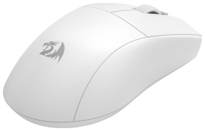 Redragon K1NG M916W-LIT-1K Ratón Gaming Inalámbrico Blanco, 8000 DPI, USB-C, Batería Recargable