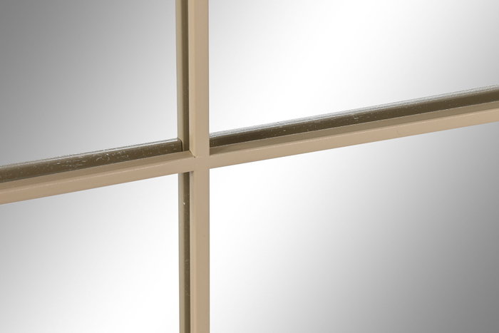 DKD Home Decor Espejo Ventana Beige de Hierro y Cristal