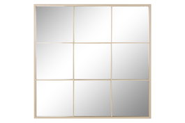 DKD Home Decor Espejo Ventana Beige de Hierro y Cristal