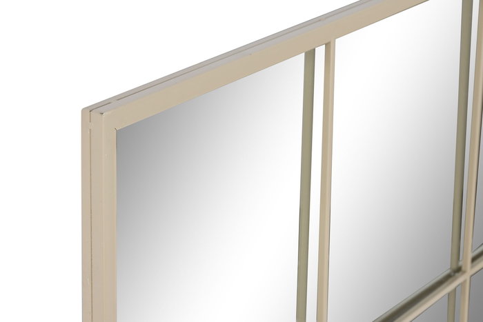 DKD Home Decor Espejo Ventana Beige de Hierro y Cristal