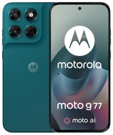 Motorola G77 5G 12/256GB Shaded Spruce - Smartphone 6,78" 120Hz pOLED, Dimensity 6400, 108+8MP, NFC, IP64