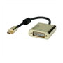 ROLINE Adaptador Mini DisplayPort a DVI-D Activo v1.2, 4K 3840x2160, Cable 0.1m, Macho-Hembra, Conectores Chapados en Oro, Ref. 12.03.3176