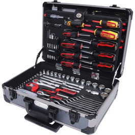 KS Tools Juego de herramientas universal 1/4 + 1/2 de 130 piezas