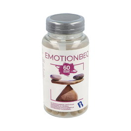 BEQUISA Emotionbeq 60 Cápsulas - Ashwagandha, Tulsi, Rodhiola, Pasiflora, Valeriana, Vitaminas B para Estabilidad Emocional