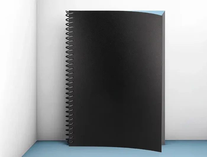 Liderpapel Tapa Encuadernacion Polipropileno Din A4 0.8mm Negro Opaco Paquete 50 Unidades