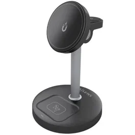 Aisens Base de Carga Inalámbrica ASCH-15W3WC066-BK 3 en 1 15W Negro para Móvil, Apple Watch y Auriculares